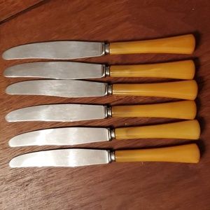 Vintage Bakelite Table Knives